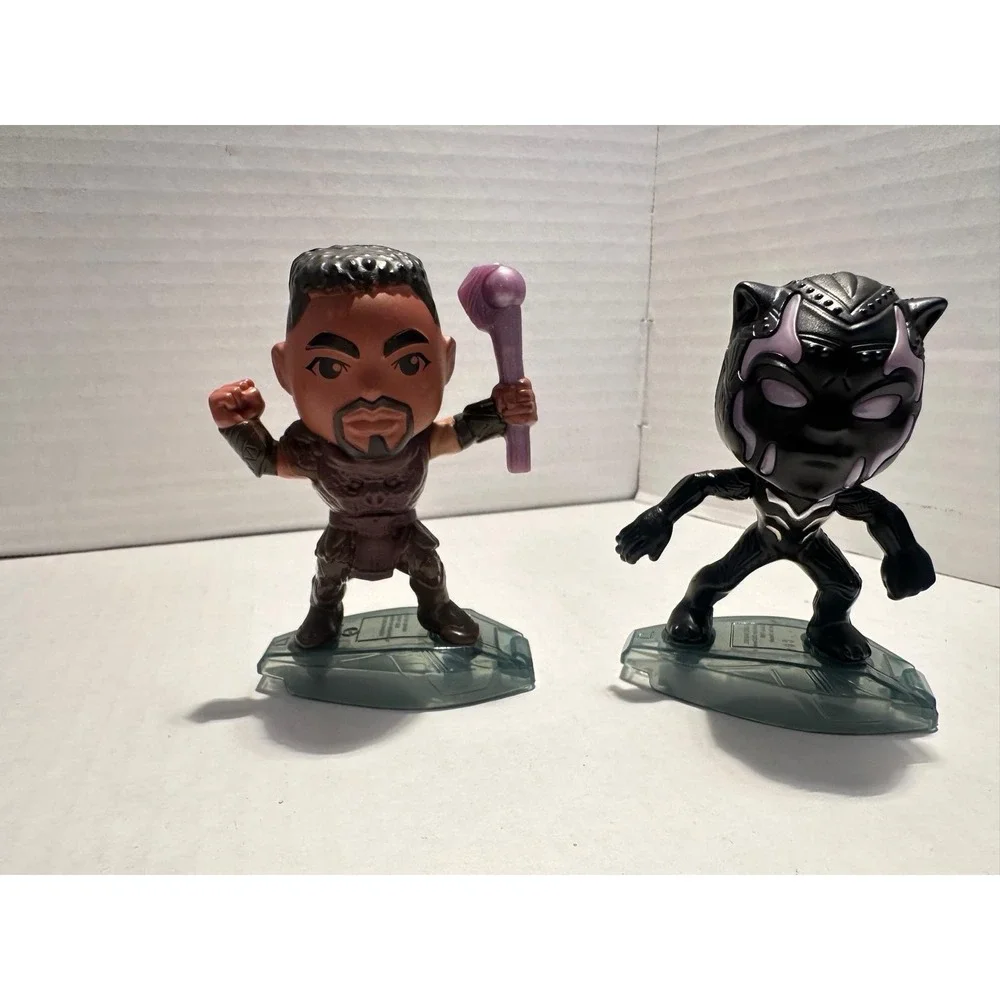 Marvel Black Panther Comic Book Figurines Set of 2 Licensed Plastic Collectibles